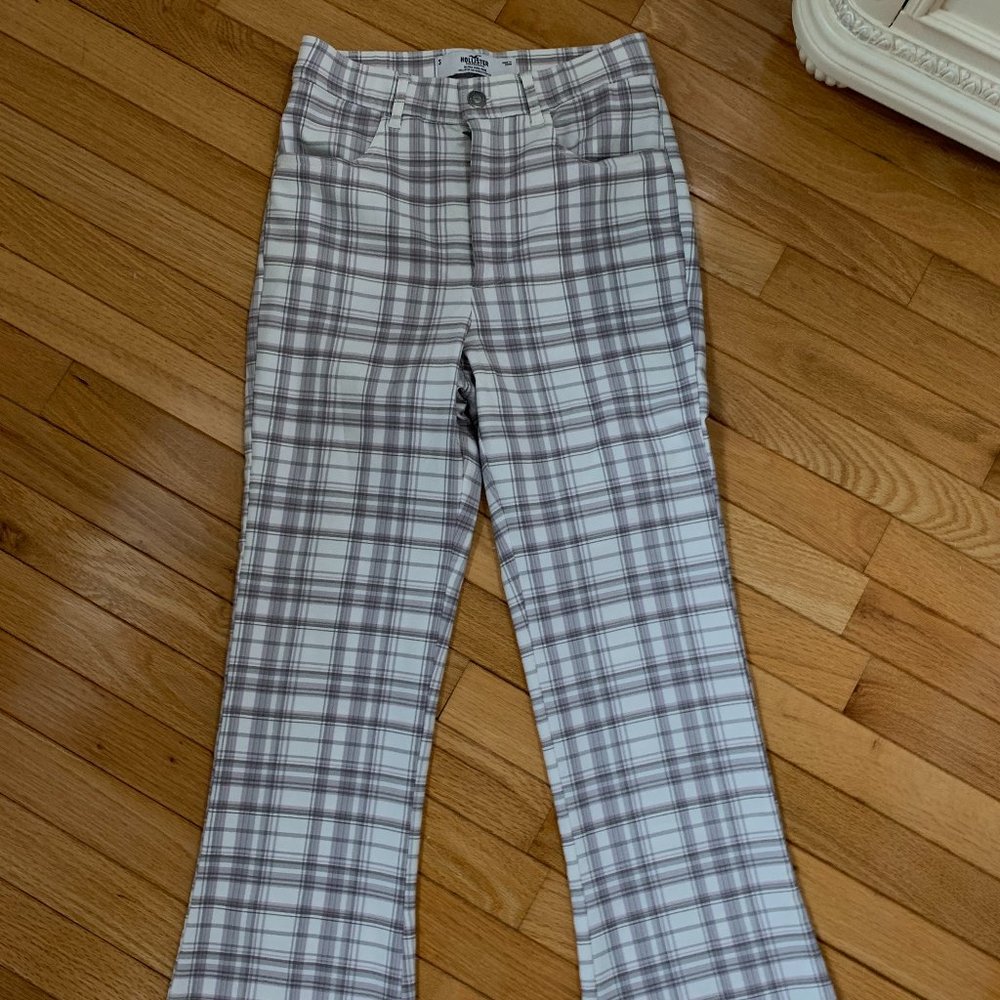 Brand New Tags On Flare Plaid Lavender Pna